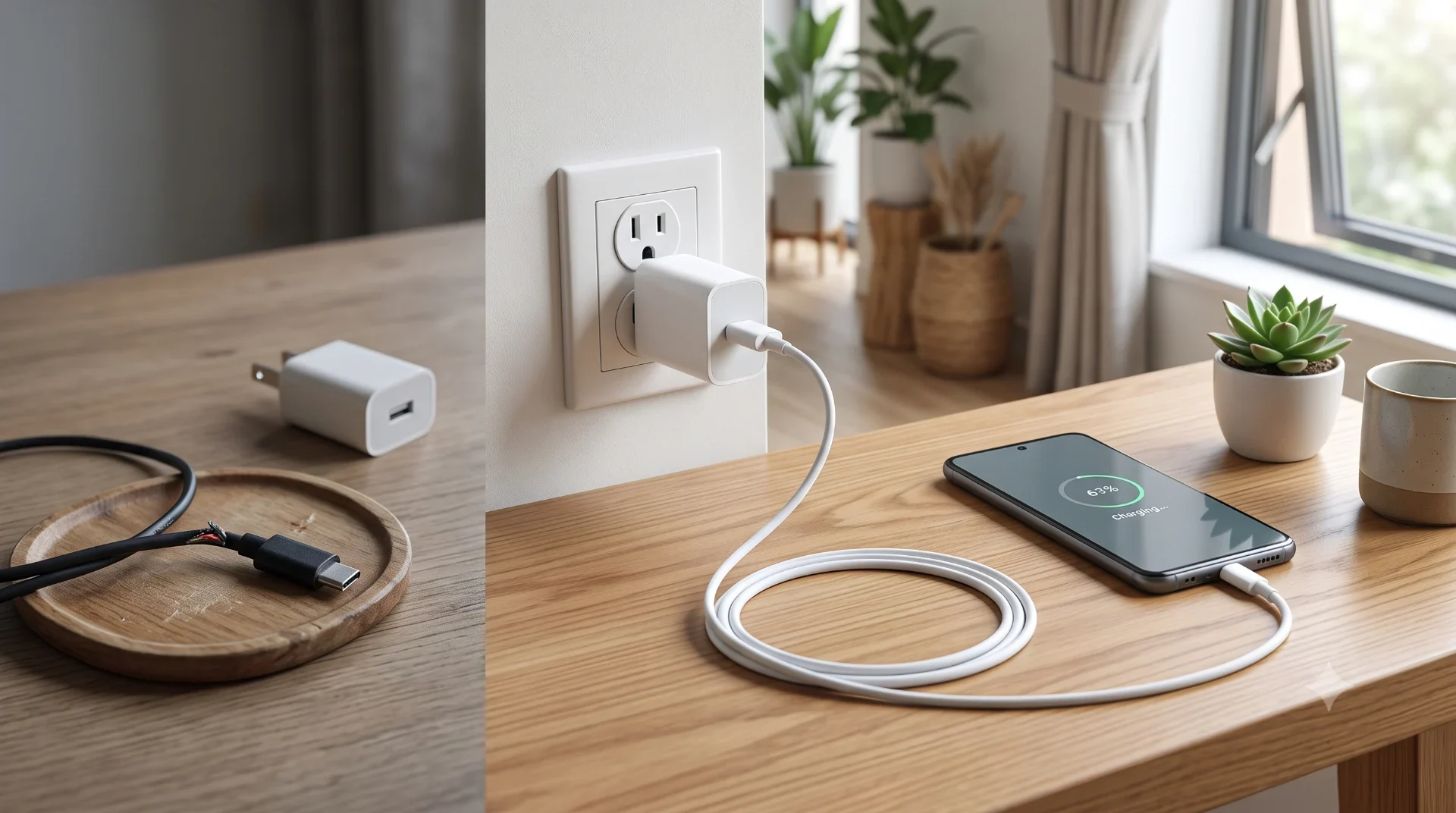 가짜 USB-C 충전기·케이블 구별법 핵심 내용 이미지